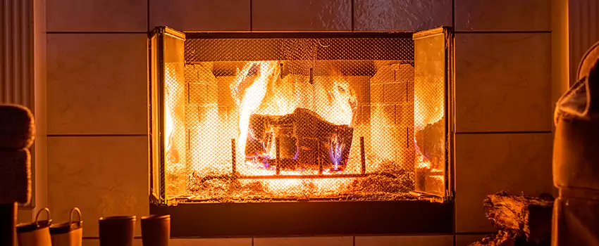 Mendota Hearth Landscape Fireplace Installation in New Brunswick, New Jersey