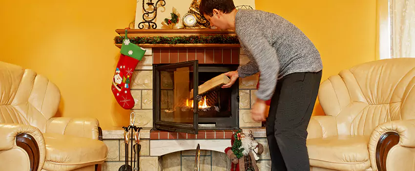 Rusted Metal Fireplace Restoration in New Brunswick, New Jersey