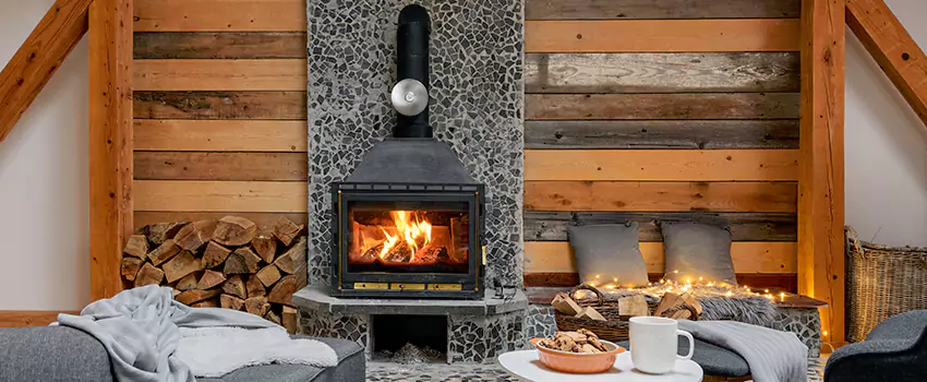 Thelin Hearth Products Direct Vent Gas Stove Fireplace Inspection in New Brunswick, New Jersey